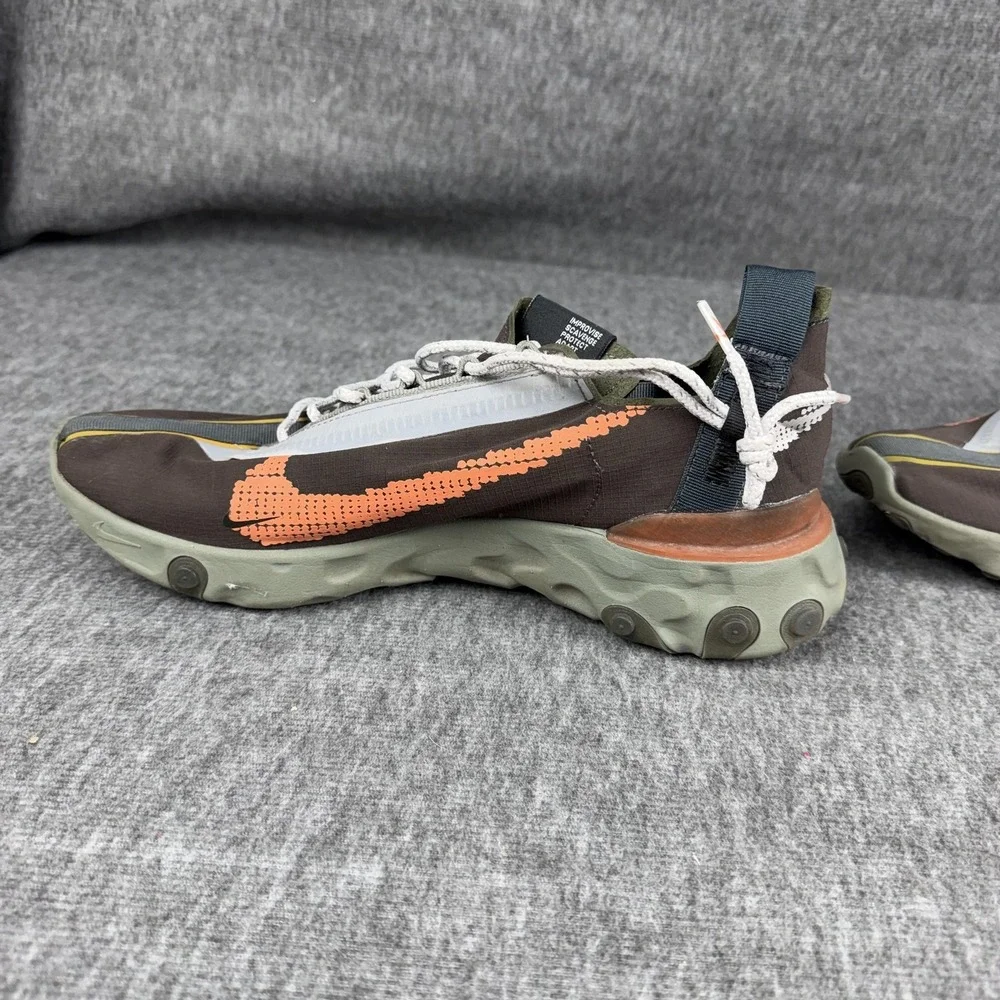 Nike React Runner ISPA Shoes Mens‎ Size 10.5 Brown Low Top Sneakers AR8555-200